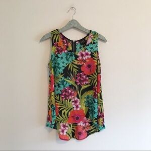 W5 | Tropical Floral High Low Tank